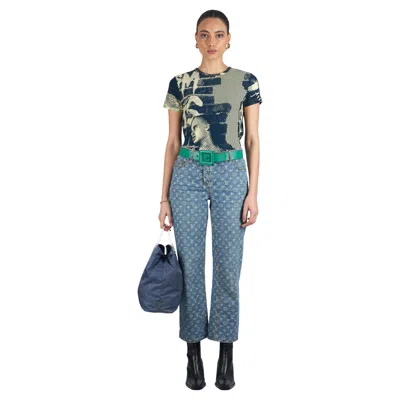 Pre-owned Jean Paul Gaultier Vintage F/w 1997 Fight Racism T-shirt In Gray