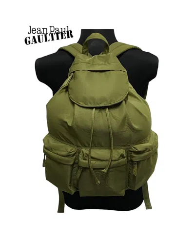 Pre-owned Jean Paul Gaultier Vintage  Backpack Multi-pockets In Green