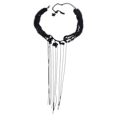 Pre-owned Jean Paul Gaultier Vintage  By Robert Goossens Gothic Jewelled Branch Necklace In Multi