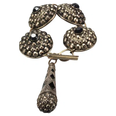 Pre-owned Jean Paul Gaultier Vintage  Massive Ethnic Disc Dangling Charm Bracelet In Multi