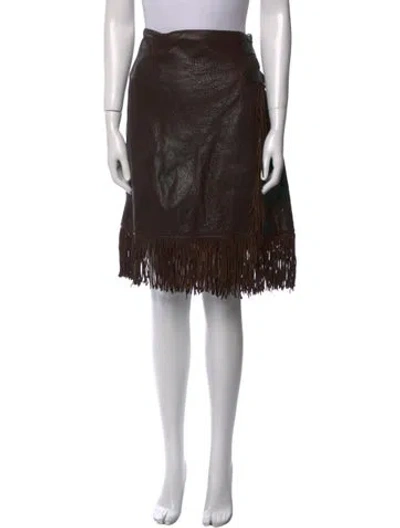 Pre-owned Jean Paul Gaultier Vintage Knee-length Skirt In Brown