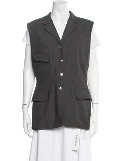 Pre-owned Jean Paul Gaultier Vintage Late 1980's - Early 1990's Vest In Gray