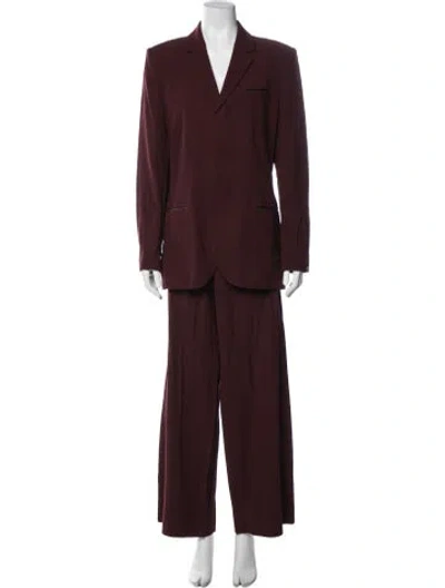 Pre-owned Jean Paul Gaultier Vintage Late 1990's - Early 2000's Pantsuit In Burgundy