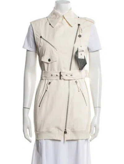 Pre-owned Jean Paul Gaultier Vintage Late 2000's - Early 2010's Biker Jacket In Neutrals