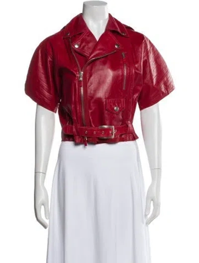 Pre-owned Jean Paul Gaultier Vintage Late 2000's - Early 2010's Biker Jacket In Red