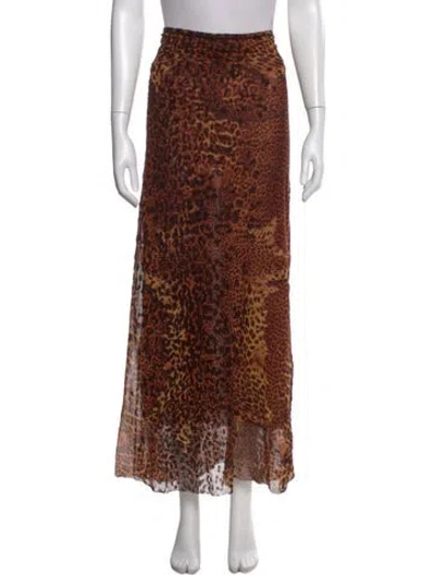 Pre-owned Jean Paul Gaultier Vintage Long Skirt In Brown