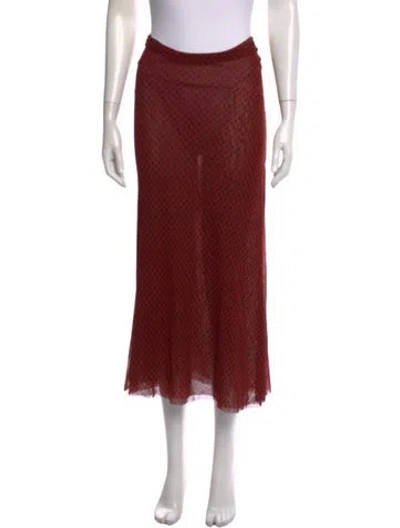 Pre-owned Jean Paul Gaultier Vintage Long Skirt In Red