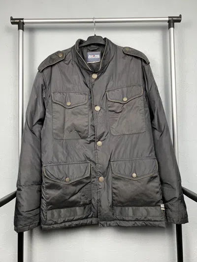 Pre-owned Jean Paul Gaultier Vintage Mens Nylon Multi Pockets Jacket In Black