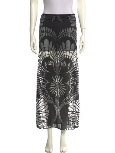 Pre-owned Jean Paul Gaultier Vintage Midi Length Skirt In Black