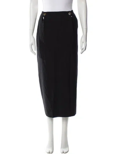 Pre-owned Jean Paul Gaultier Vintage Midi Length Skirt In Black