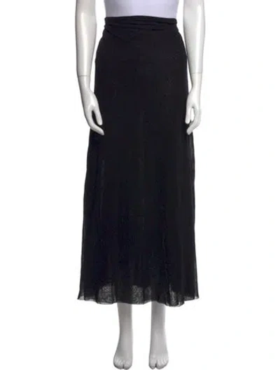Pre-owned Jean Paul Gaultier Vintage Midi Length Skirt In Black