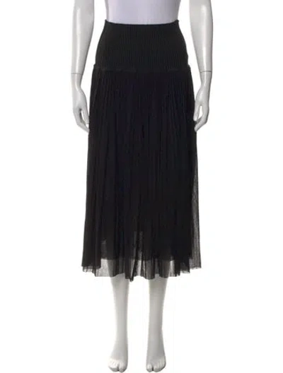 Pre-owned Jean Paul Gaultier Vintage Midi Length Skirt In Black