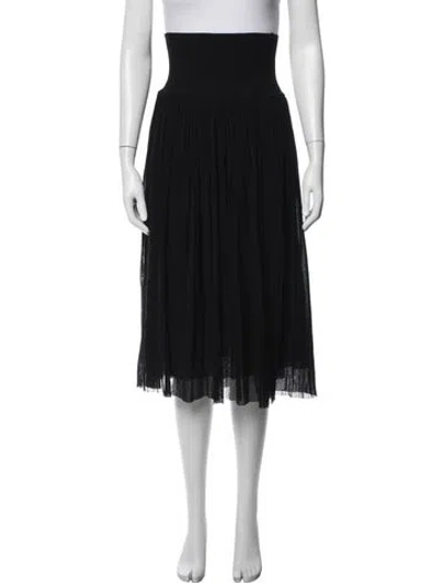 Pre-owned Jean Paul Gaultier Vintage Midi Length Skirt In Black