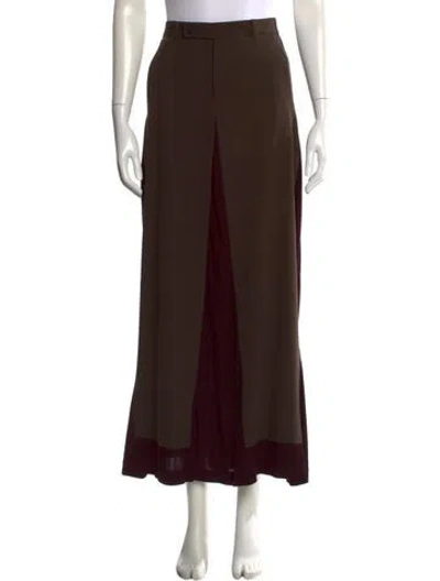 Pre-owned Jean Paul Gaultier Vintage Midi Length Skirt In Burgundy