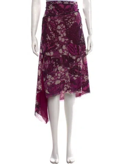 Pre-owned Jean Paul Gaultier Vintage Midi Length Skirt In Purple
