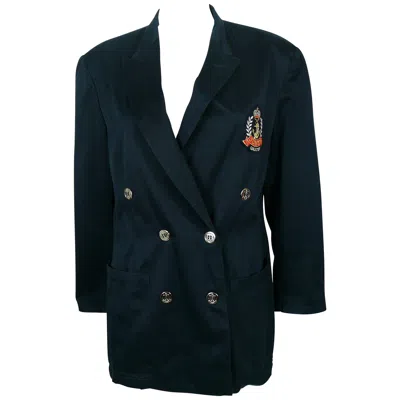 Pre-owned Jean Paul Gaultier Vintage Navy Blue Nautical Blazer