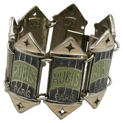 Pre-owned Jean Paul Gaultier Vintage Rubis Paris Enamel Cuff Bracelet In Multi