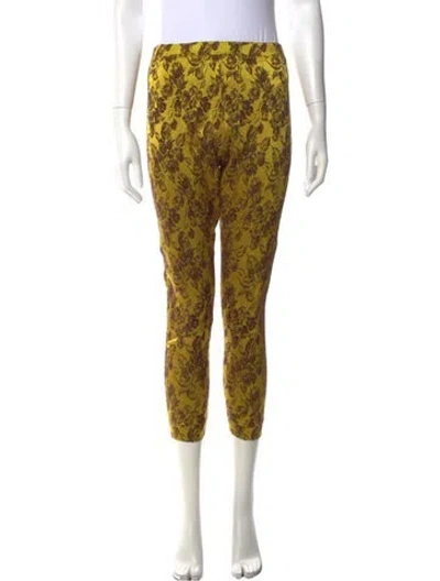 Pre-owned Jean Paul Gaultier Vintage Skinny Leg Pants In Yellow