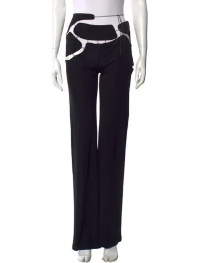 Pre-owned Jean Paul Gaultier Vintage Wide Leg Pants In Black