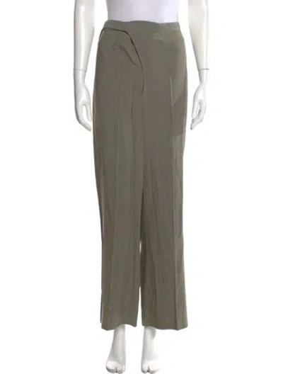 Pre-owned Jean Paul Gaultier Vintage Wide Leg Pants In Green