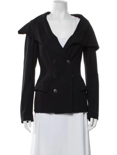 Pre-owned Jean Paul Gaultier Vintage Wool Evening Jacket In Black