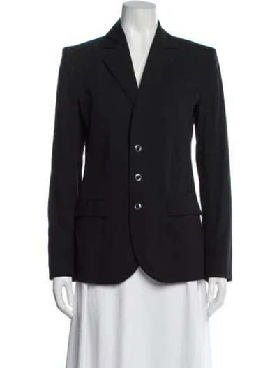 Pre-owned Jean Paul Gaultier Virgin Wool Blazer In Black