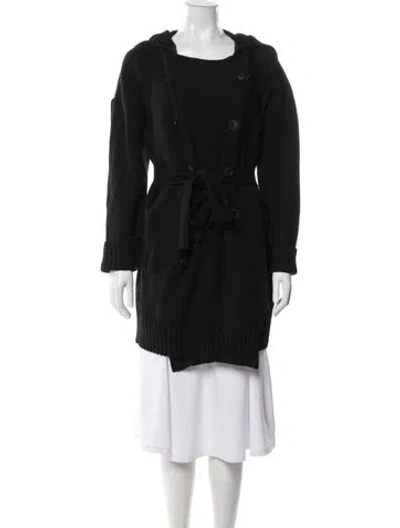 Pre-owned Jean Paul Gaultier Virgin Wool Coat In Black