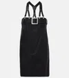 Jean Paul Gaultier The Short Strapped Virgin Wool Minidress In Black