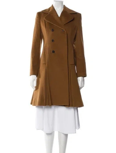 Pre-owned Jean Paul Gaultier Virgin Wool Peacoat In Brown