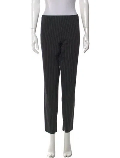Pre-owned Jean Paul Gaultier Virgin Wool Skinny Leg Pants In Black