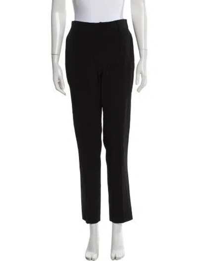 Pre-owned Jean Paul Gaultier Virgin Wool Straight Leg Pants In Black