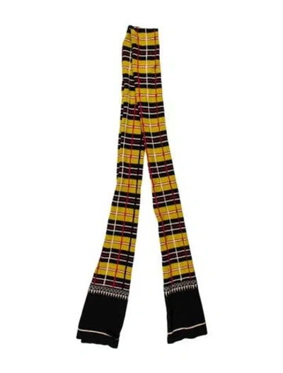 Pre-owned Jean Paul Gaultier Virgin Wool Vintage Scarf In Multi