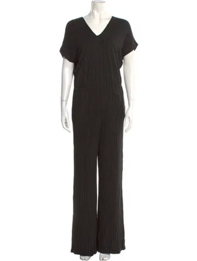 Pre-owned Jean Paul Gaultier V-neck Jumpsuit In Black
