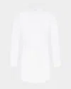 Jean Paul Gaultier Waist-strap Cotton Button-down Shirt In White