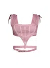 Jean Paul Gaultier Pink Knwls Edition Denim Tank Top