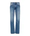 Jean Paul Gaultier Washed Tapered Jeans In Blue