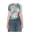 Jean Paul Gaultier Water Baby Tee Woman Indigo