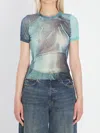 Jean Paul Gaultier Water Baby Tee Woman Indigo In Blue