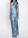 Jean Paul Gaultier Women Water Long Dress In Blue