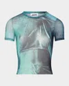 Jean Paul Gaultier Mesh Baby Printed Water Tee