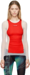 Jean Paul Gaultier White & Red 'the Petit Grand' Long Sleeve T-shirt In 0130-white/red