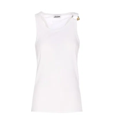 Jean Paul Gaultier White Cotton Top