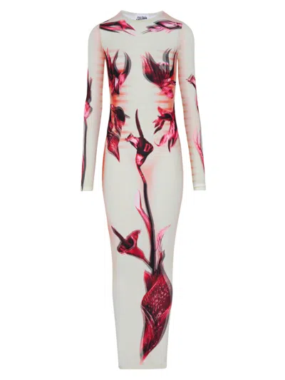 JEAN PAUL GAULTIER WHITE LONG DRESS