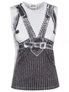 Jean Paul Gaultier Sleeveless T-shirt In White