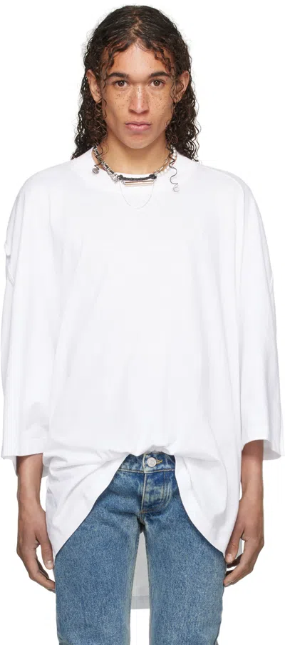 Jean Paul Gaultier White Shayne Oliver Edition T-shirt In 01-white