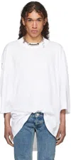 Jean Paul Gaultier White Shayne Oliver Edition T-shirt In 01-white