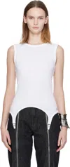 Jean Paul Gaultier White 'the Garter' Tank Top In White