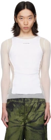 Jean Paul Gaultier White 'the Petit Grand' Long Sleeve T-shirt In 0101-white/white