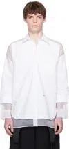 Jean Paul Gaultier White 'the Petit Grand' Shirt In White