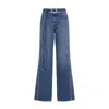 Jean Paul Gaultier Wide-leg Blue Jeans In Blue